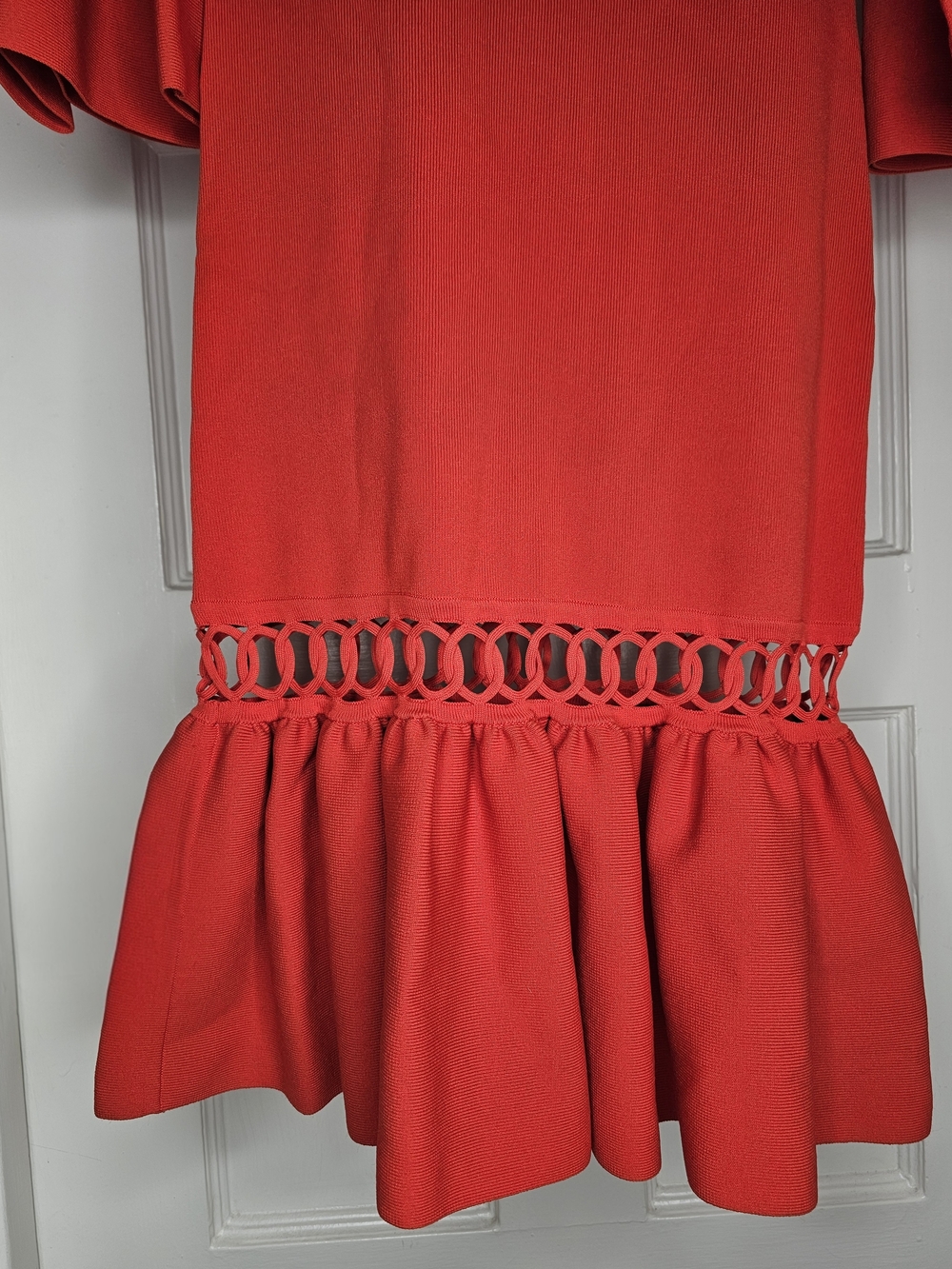 Jonathan Simkhai Chainlink Ruffle-Trim Dress - Picture 6 of 16